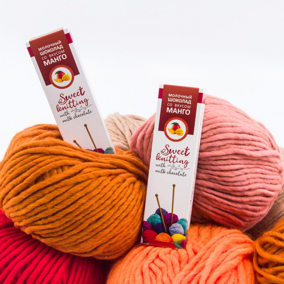 191788_Шоколад молочный со вкусом манго "Sweet knitting"