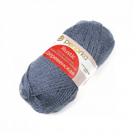 Пряжа для вязания ПЕХ Деревенская (100% полугрубая шерсть) 10х100г/250м цв.174 стальной