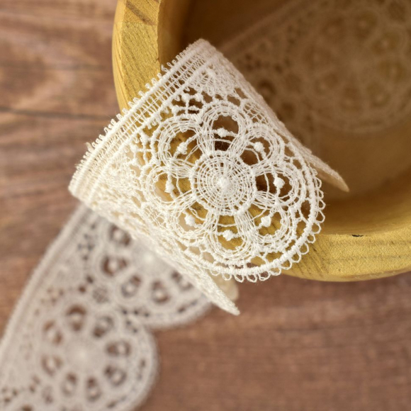 157355_Гипюр, 41 мм, цвет белый