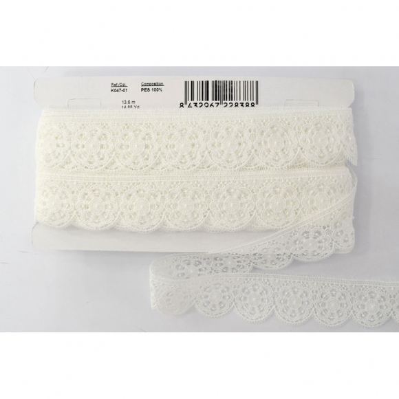157355_Гипюр, 41 мм, цвет белый