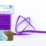 32213_Лента для вышивания SAFISA на блистере, 4 мм, 5 м, цвет 39, темно-сиреневый