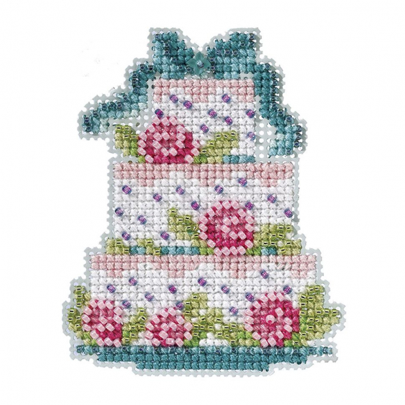 Набор для вышивания бисером MILL HILL Матовый тортик 6х8 см