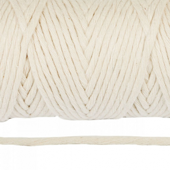 Шпагат крученый х/б 04мм цв.2112 неокр. хлопок уп.100м