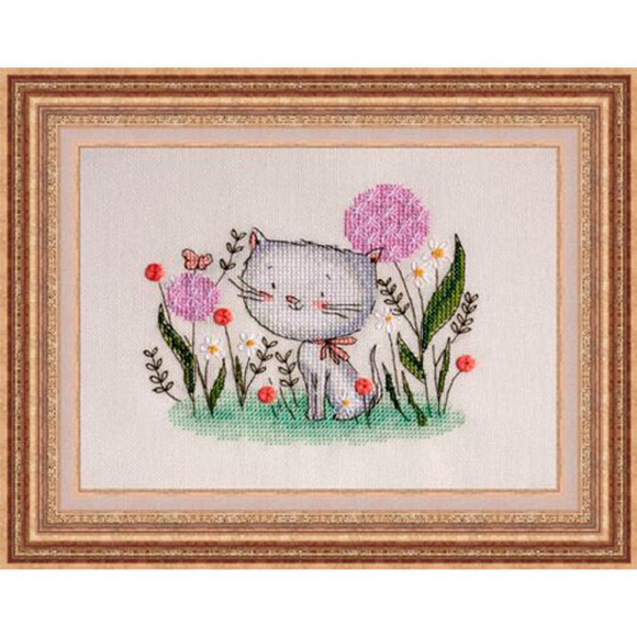 Набор для вышивания NEOCRAFT арт.РЗ-13 Пушок 9х13 см