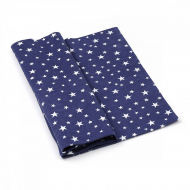 Ткань Кулирная гладь "Звезды" арт.КЛ.28970 (пл.145г/м2) 48х50см ±2см синий
