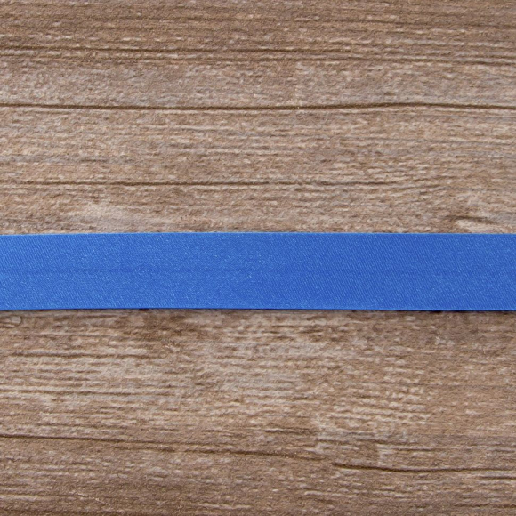 19731_Косая бейка атласная 20 мм, 25 м, цвет 42, темно-голубой