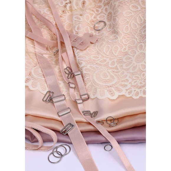 Резинка TBY бельевая (для бретелей) 15мм арт.RBB15185S цв.S185 серебристый пион уп.25м