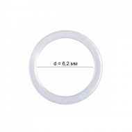 Кольцо для бюстгальтера пластик ARTA.F.6K ?06,2мм, цв.прозрачный, уп.50шт