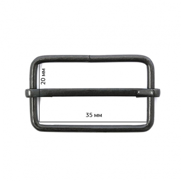 Шлевка металлическая TSW 35х 20х 2,5мм цв. оксид уп. 500шт