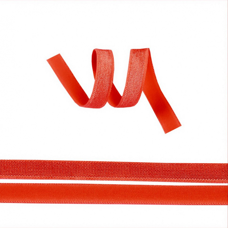 Резинка TBY бельевая окантовочная блестящая шир.10мм цв.SD163 красный уп.50 м