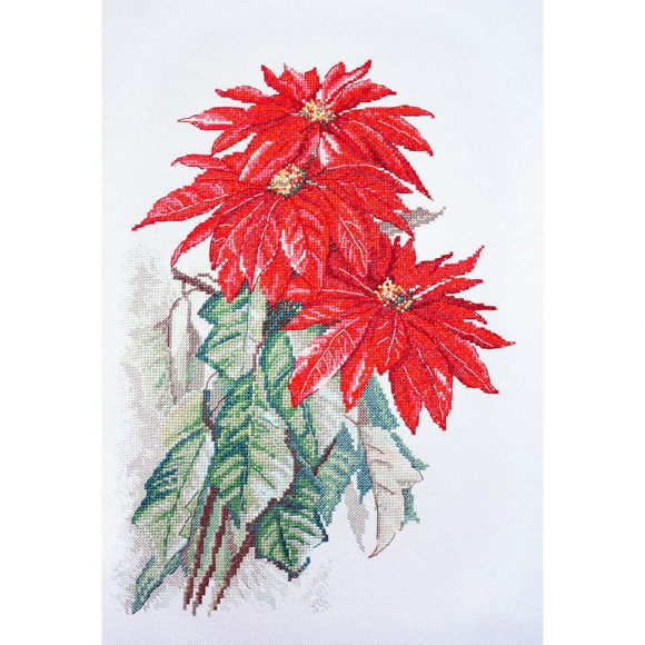 Набор для вышивания МАРЬЯ ИСКУСНИЦА арт.06.002.74 Пуансеттия 25х35 см