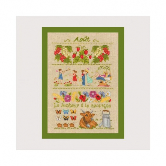 Набор для вышивания Le Bonheur des Dames арт.1145 Aout (Август) 18х28 см