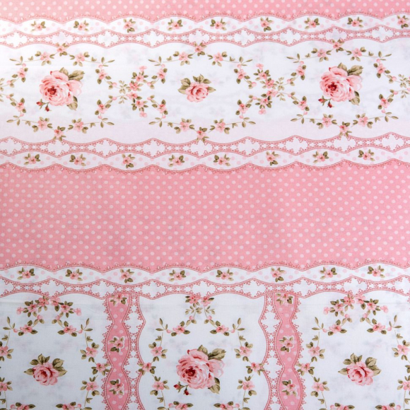 Ткань ранфорс Прованс, арт.WH 10964-v05, 130г/м?,100% хлопок, шир.240см, цв.пыльная роза, рул.30м