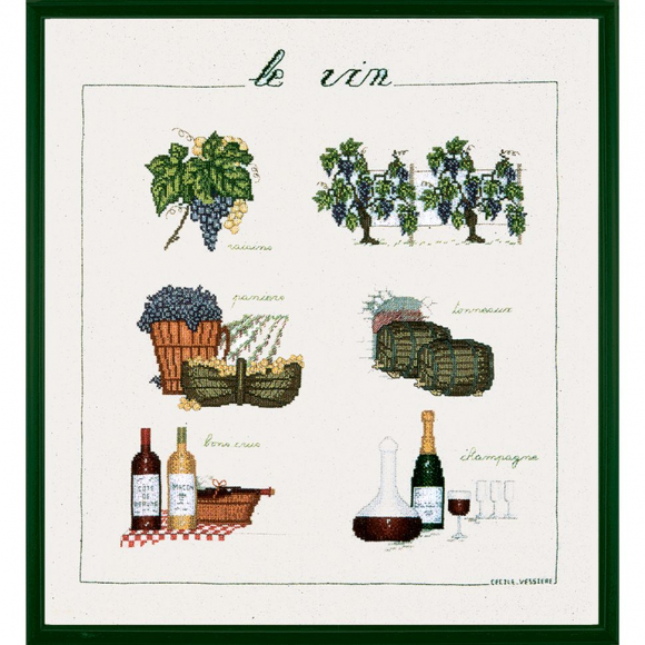 Набор для вышивания Le Bonheur des Dames арт.1181 Vin (Вино) 40х46 см