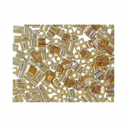 Бисер Япония "TOHO" 11/0  TRIANGLE №3  2.2 мм 5 х 5 г №0278 т.золотой/радужный