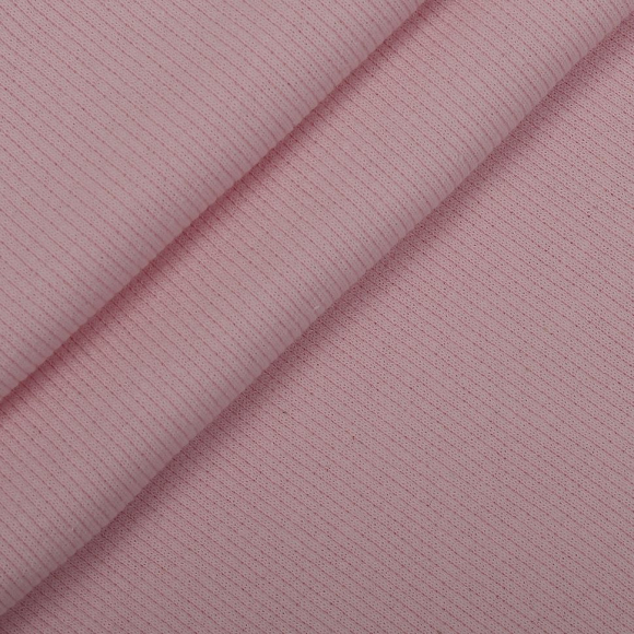 Ткань трикотаж Кашкорсе с лайкрой 220г опененд 60+60см розовое безе 13-2804 пач.20-30кг