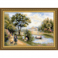 Набор для вышивания РИОЛИС арт.1527 Прогулка в парке 38х26 см