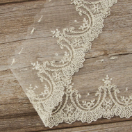 185664_Кружево-вышивка на тюле, 35 мм