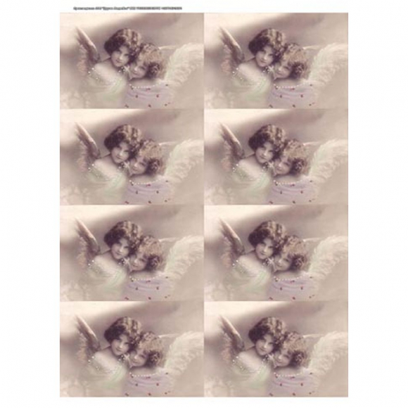 92173_Рисовая бумага А3 "Винтажные ангелы"