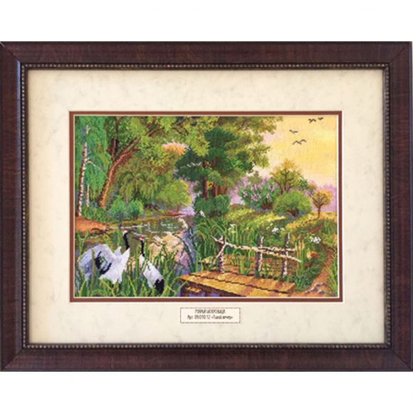 Вышитая картина "Тихий вечер"