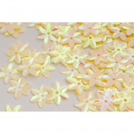 Пайетки россыпью арт.TBY-FLK462 15мм цв.020 св.желтый уп.50г