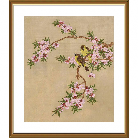 Набор для вышивания бисером НОВА СЛОБОДА арт.ДК4508 Нежная мелодия 19х22 см