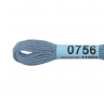 Нитки для вышивания Gamma мулине (0207-0819) 100% хлопок 24 x 8 м цв.0756 т.серо-голубой