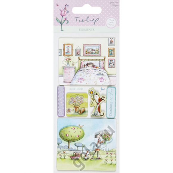 53537_Наклейки 3D "Выздоравливай скорее", TULIP