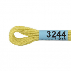 Нитки для вышивания Gamma мулине (3173-6115) 100% хлопок 24 x 8 м цв.3244 бл.салатовый