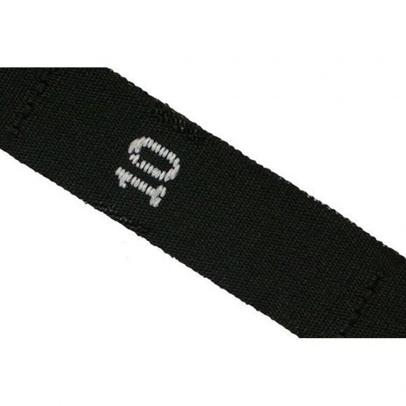 Размерники жаккардовые тафта 10 черный 10х40 мм в рул. 1250 шт (50м)