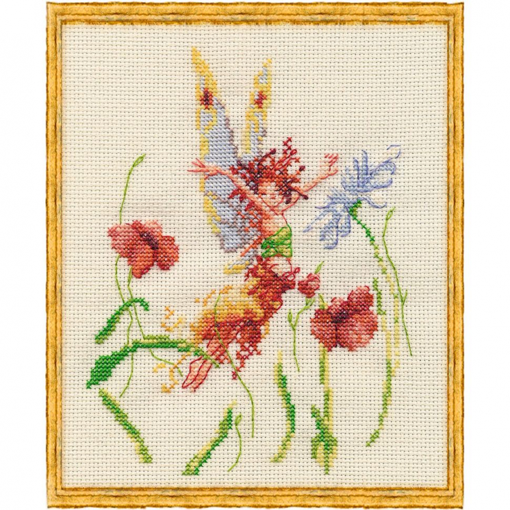 114642_Набор для вышивания "F?e aux Coquelicots" (Фея макового поля)