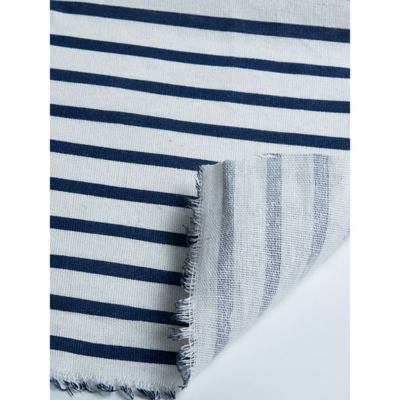 Ткань Лен, арт.TBY-DJ-13, 140г/м?, 30% лен 70% хлопок, шир.150см, цв.синий рул.20м