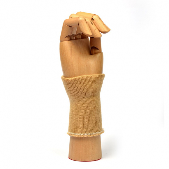 Манжеты 8х10 см 100% ПАН арт.МРЦ-32/2 рапорт 1х1 плетение ластик цв. 504/0 песочный 10 пар