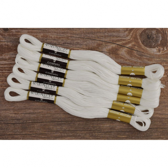 Мулине COSMO однотонный цвет 100