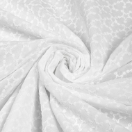 Ткань шитье 100 г/м? 100% хлопок шир.150 см арт.TBY.Emb.8228.1 цв.01 белый рул.14,62м