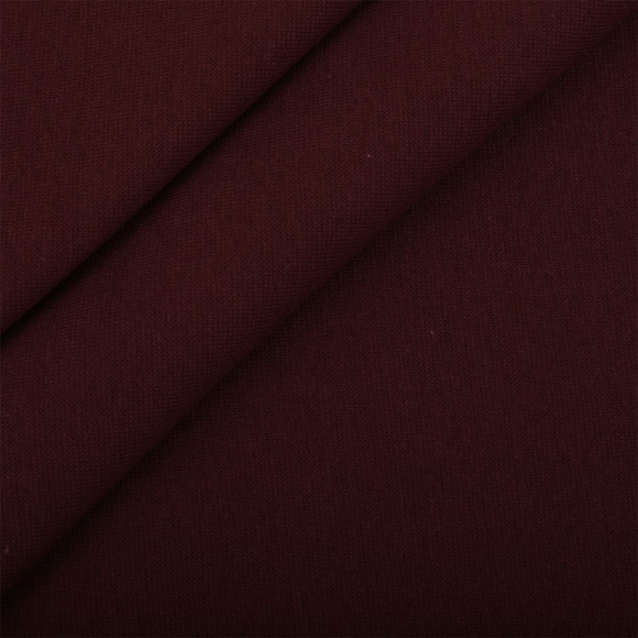 Ткань рибана  гл/крашеный, 215г/м?  95% хл 5%эласт  чулок 80-90см арт.ДЛ-2153080 цв.бордо рул.15-80м (1кг-2,52м)