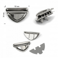 Замок цупферный TBY.108002 52х35мм цв.никель уп.2шт Замок цупферный TBY.108002 52х35мм цв.никель уп.2шт