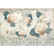 74833_Бумага рисовая "Буквы и розы"