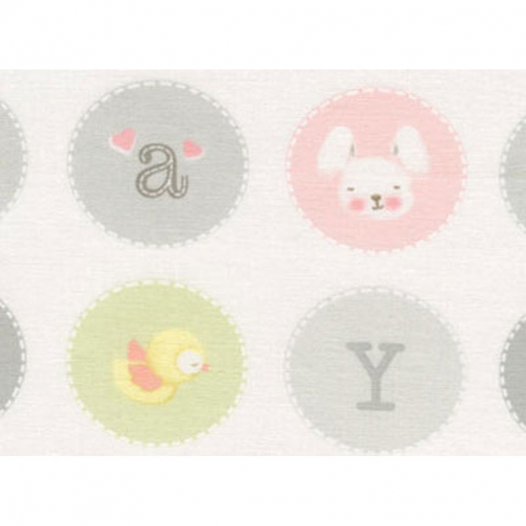 Ткань для пэчворка PEPPY Sweet Dreams Panel 4428 145 г/м? 100% хлопок цв.24456 PIN, CRE1 уп.60х110 см