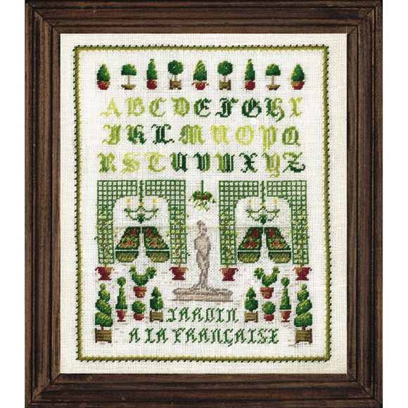 Набор для вышивания "ABC French Garden" (Французский сад), 13,5 х 16,5 см