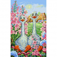 Рисунок на канве МАТРЕНИН ПОСАД арт.37х49 - 1891 Красный лапки