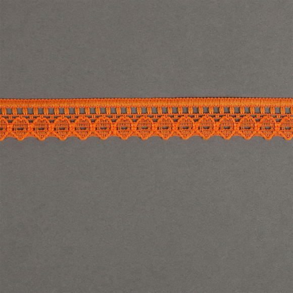 Кружево-трикотаж KRUZHEVO арт.TBY 1665 шир.10мм цв.229 св.оранжевый, уп.27,4м