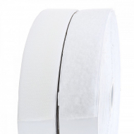 Лента липучка  КЛЕЕВАЯ TBY кач.B шир.50мм цв.F101 белый уп.25м (пара)