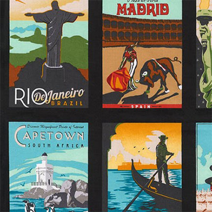 Ткань для пэчворка PEPPY Dream Vacation Panel 146 г/м? 100% хлопок цв.AOR-14909-200 VINTAGE уп.60х110 см