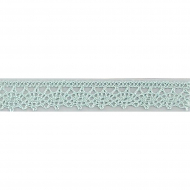 112058_Мерсеризованное хлопковое кружево, 12 мм, цвет серо-бирюзовый