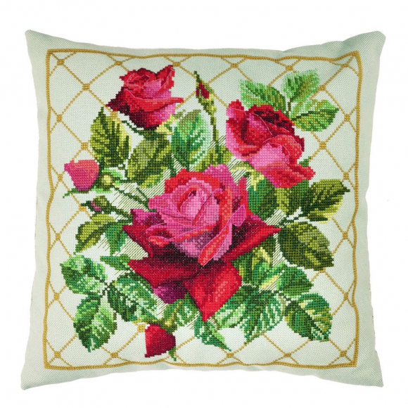 183339_Набор для создания наволочки "Красные розы"