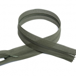 Молния MaxZipper пласт. потайная №3 50см н/р цв.F326 серо-зеленый уп.50шт