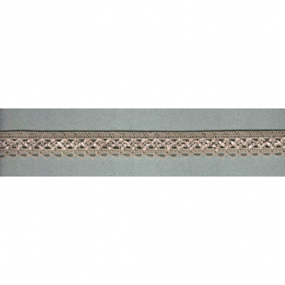 93347_Мерсеризованное хлопковое кружево, 20 мм, цвет бежево-серый/розовый