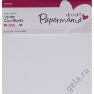 53358_Набор заготовок для открыток, 10 шт, 13,5 х 13,5 см, белый