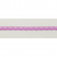 54975_Мерсеризованное хлопковое кружево, 15 мм, цвет лавандовый